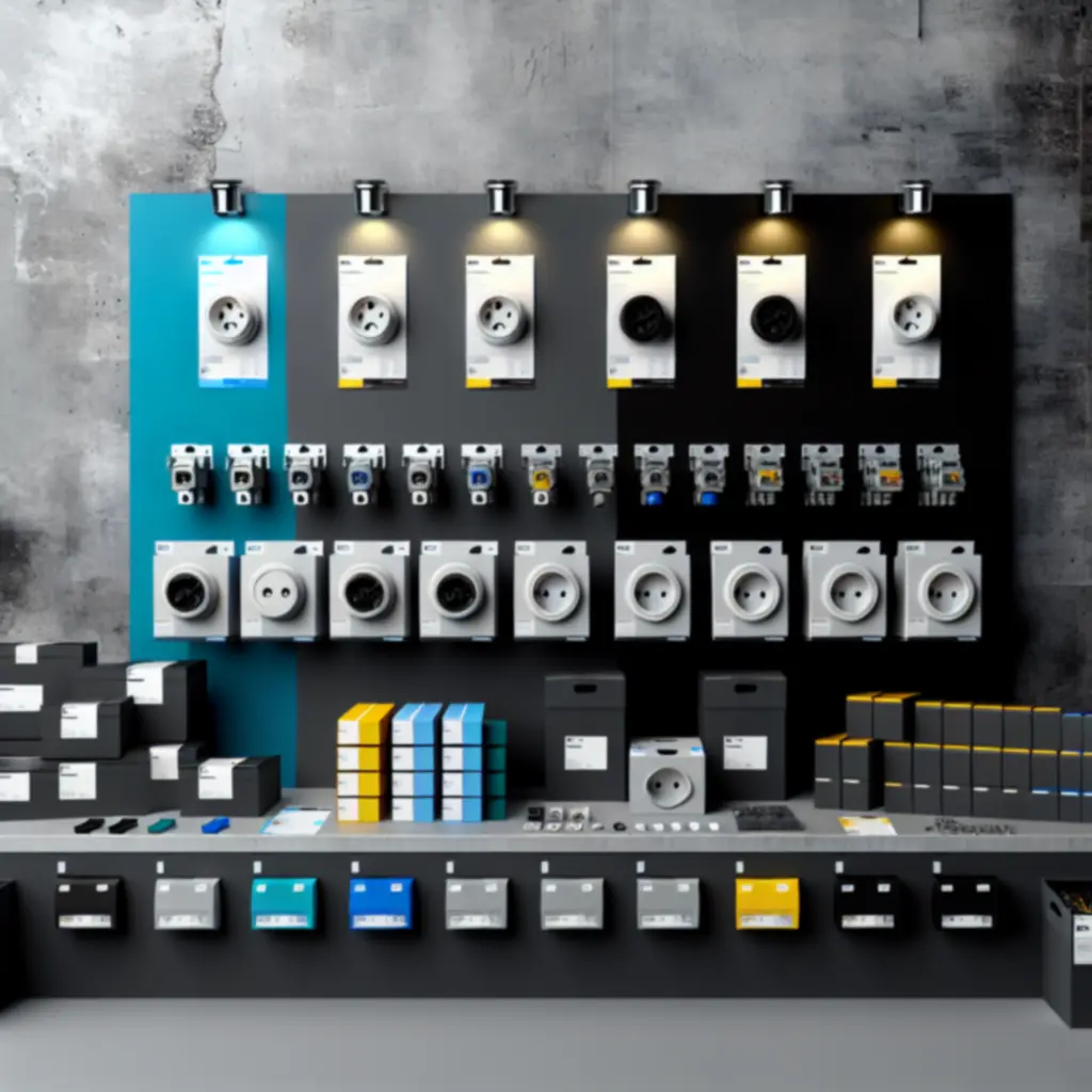 Przykład wyróżnionego produktu elektrycznego z widoczną ceną i parametrami technicznymi