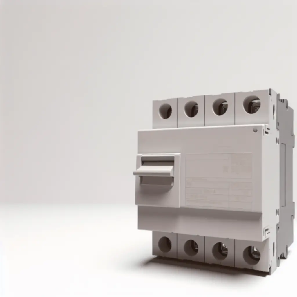 Zbliżenie na wyłącznik nadprądowy w rozdzielni